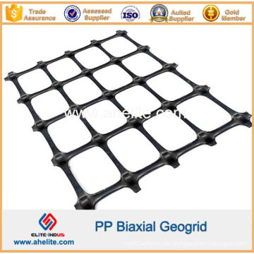 PP Biaxial Geogitter mit Apertur Abmessungen 65mmx65mm